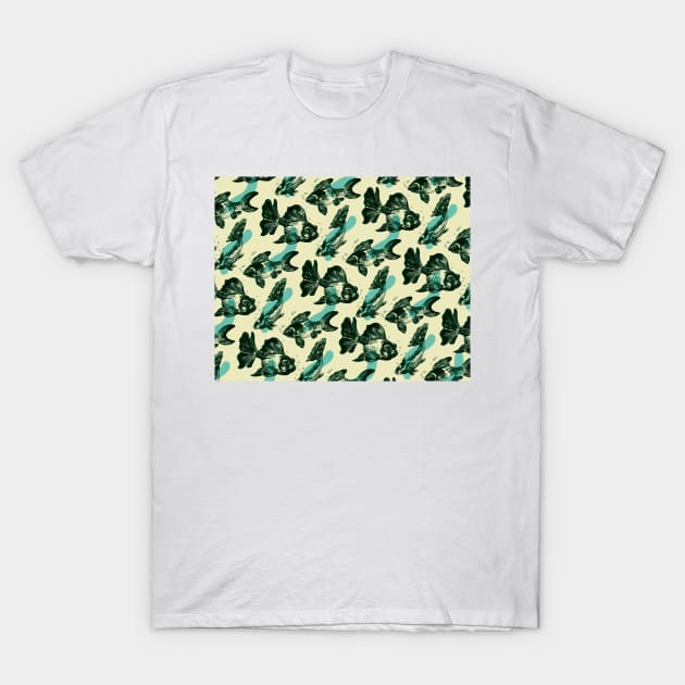 Fish Print T-Shirt by DomTsoi